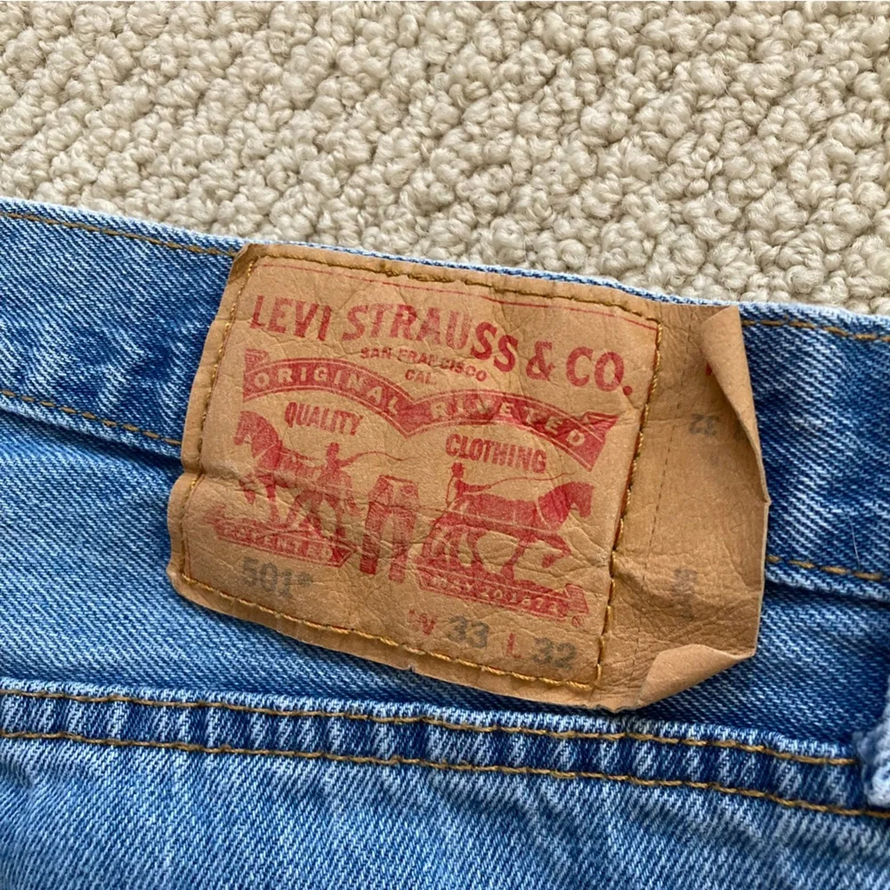 Levi’s 501 Jeans Men’s Size 33 x 32 Medium Wash Pants 100% Cotton Straight Leg